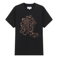 Men's KENZO SS21 Printing Short Sleeve Black FB55TS0224SA-99