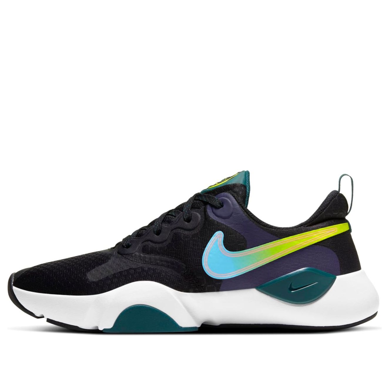 (WMNS) Nike SpeedRep Training Shoes 'Black Light Blue Lime' CU3583-013