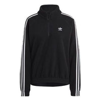 (WMNS) adidas Adicolor Classics Polar Fleece Half-Zip Sweatshirt 'Black' GN2864