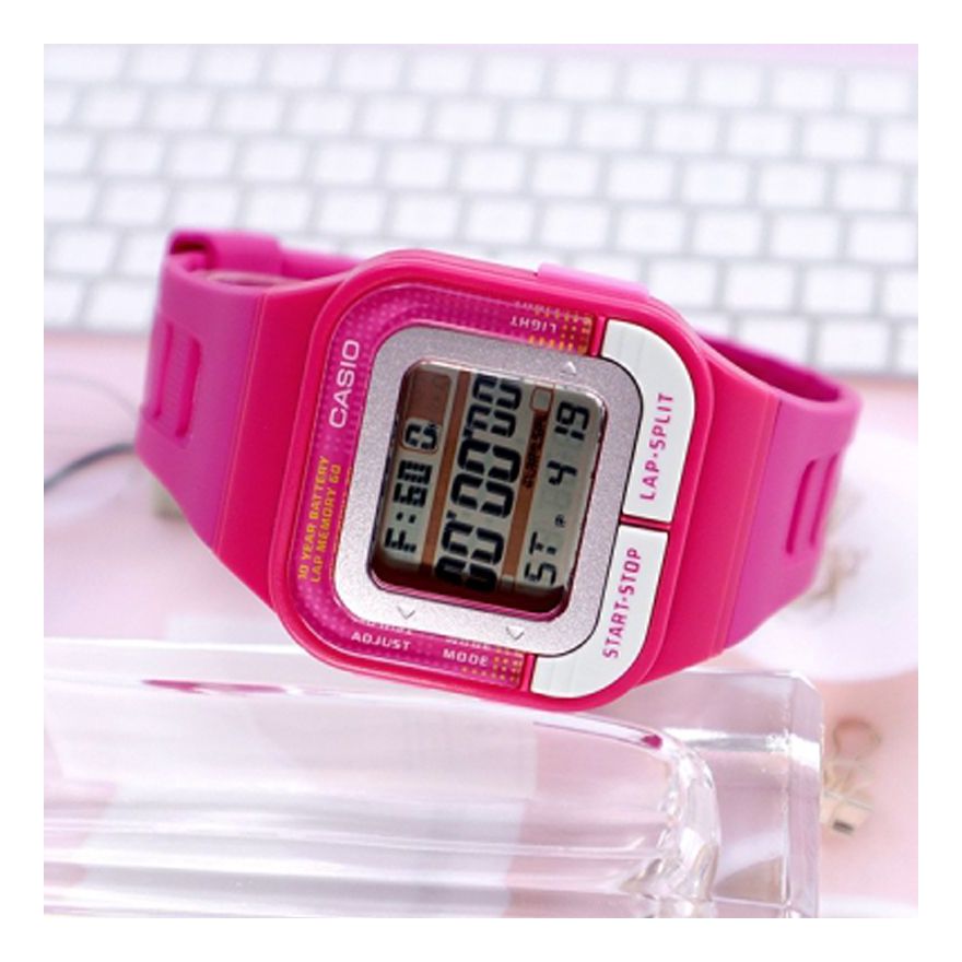CASIO STANDARD Series Square Pink Digital SDB-100-4A