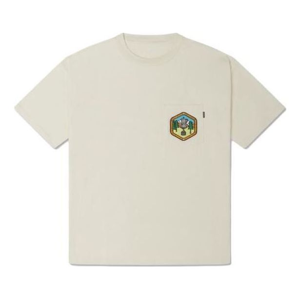 Converse Pocket Logo T-Shirt Asia Sizing 'Ivory' 10025881-A01