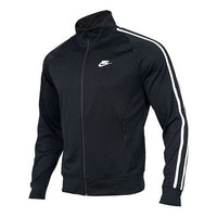 Nike Zipper Stand Collar logo Casual Sports Jacket Black AR2245-010