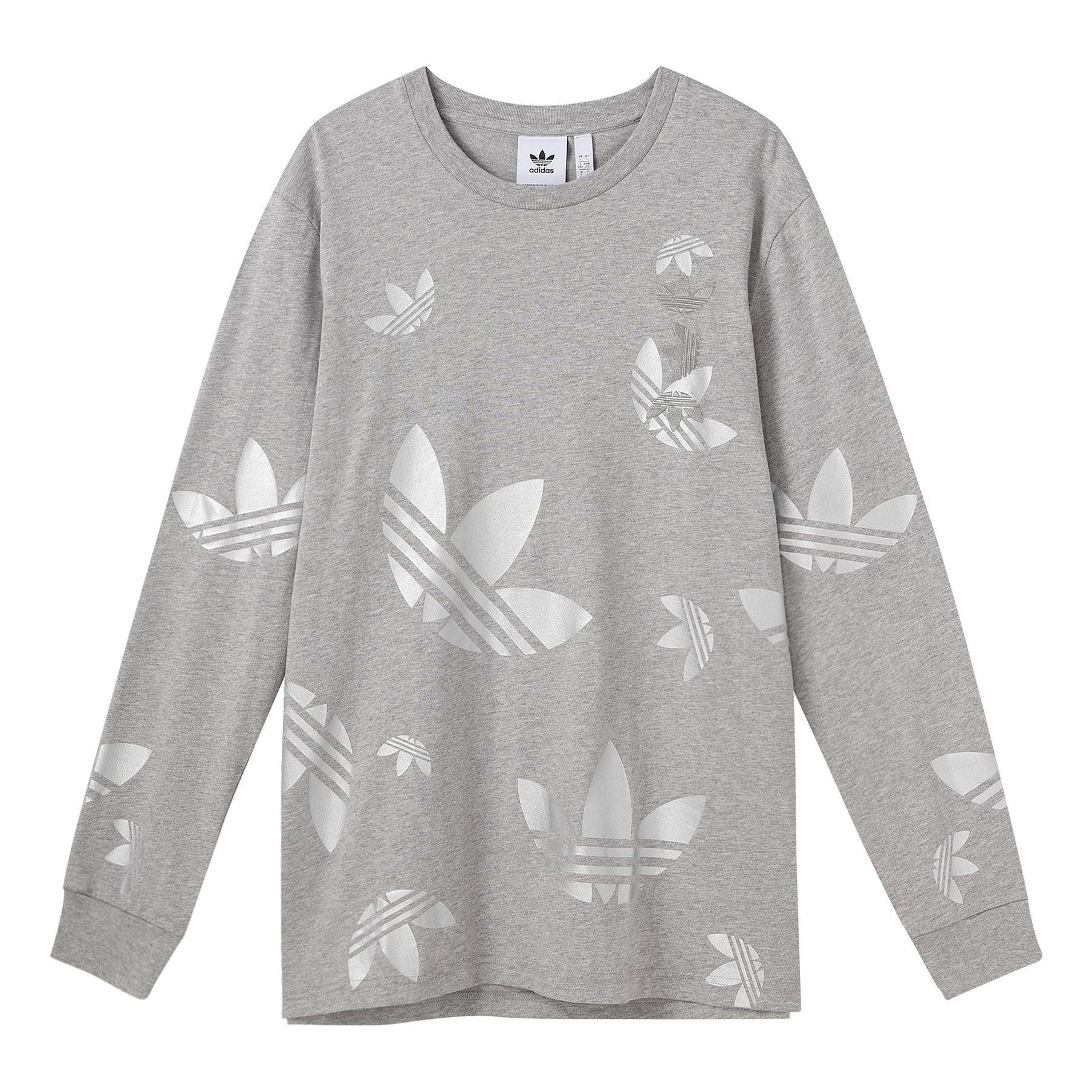 adidas Exclusive Trefoil Pullover 'Grey White' FS7326