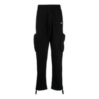 Off-White SS21 Logo Cargo Sweatpants Slim Fit Version Black OMCH036S21FLE0011001