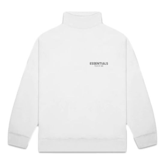 Fear of God Essentials SS20 Pull-over Mockneck Sweatshirt White FOG-SS20-273
