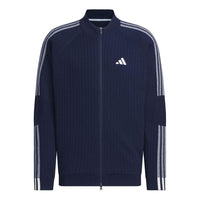 adidas 3-Stripes Windproof Long Sleeve Lining Jacket 'Blue' HY0956