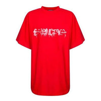 Balenciaga Slime Oversized T-shirt 'Red White' 676589TLVF16407