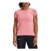 (WMNS) Under Armour Heatgear(R) Ds Training Casual Sports Breathable Short Sleeve Pink 1365756-663