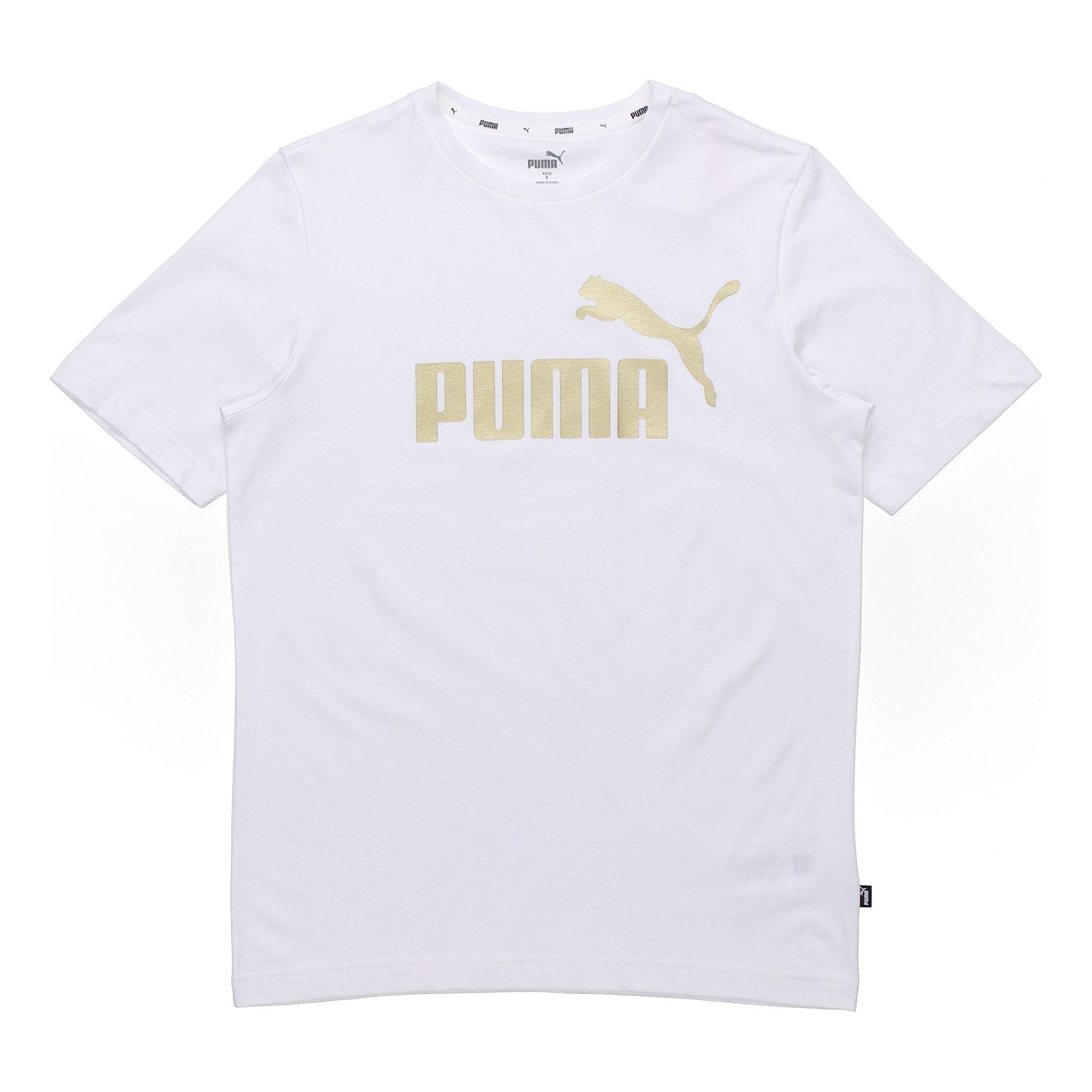 PUMA Printed Short Sleeve T-Shirt 'White' 845573-02