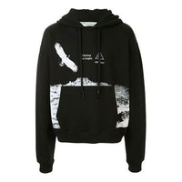 Men's Off-White Animal Pattern Printing Loose Fit Black OMBB037S20E300161001
