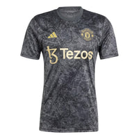 adidas Manchester United Stone Roses Pre-Match Jersey Asia Sizing 'Black' IQ1566