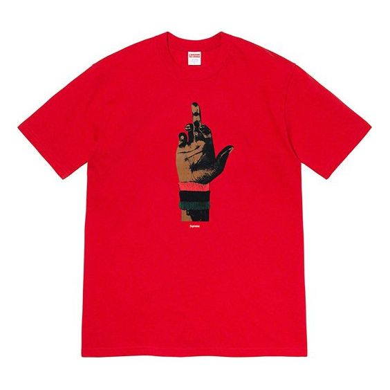Supreme FW19 Week 15 x Dead Prez RBG Tee Crossover Round Neck Printing Short Sleeve Unisex Red SUP-FW19-10771