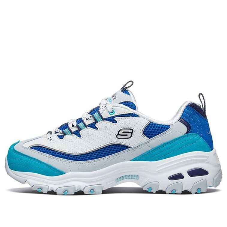 (WMNS) Skechers D'lites 1.0 White/Blue 13146-WBL