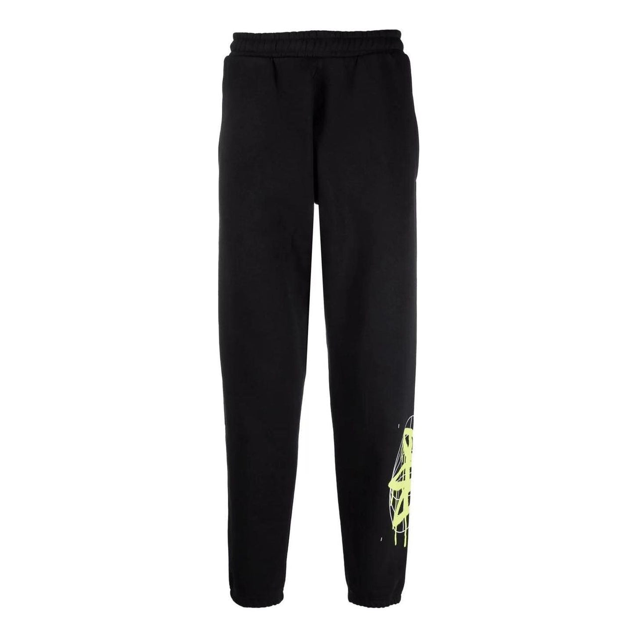 Men's adidas originals Pants Large Logo Printing Elastic Waistband Sports Pants/Trousers/Joggers Black HC7982