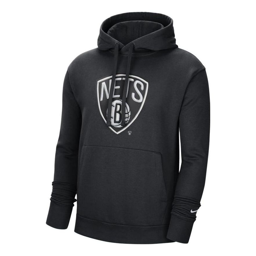Nike NBA Brooklyn Nets Fleece Pullover Hoodie 'Black' DH9327-010
