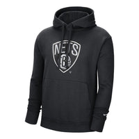 Nike NBA Brooklyn Nets Fleece Pullover Hoodie 'Black' DH9327-010