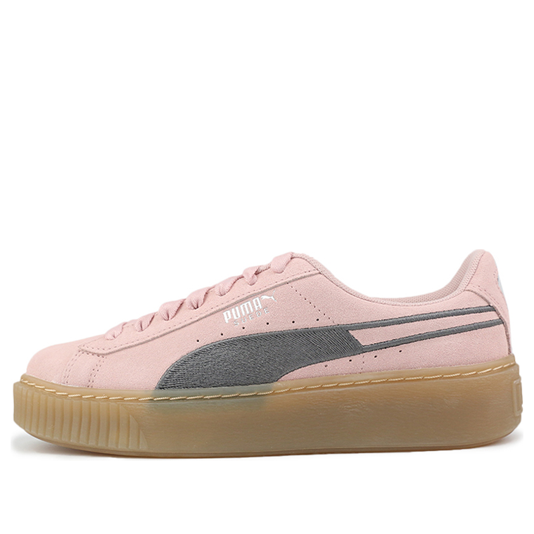 (WMNS) PUMA Suede Platform Core 'Black Pink' 373934-01