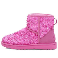 (WMNS) UGG Classic Mini Chunky Sequin Boot 'Pink' 1130602-ECH