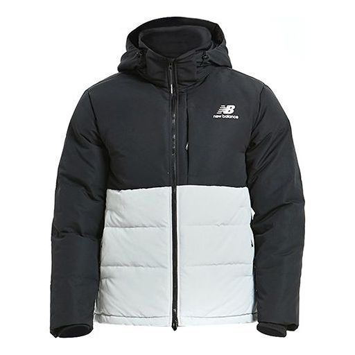 New Balance Windproof Lifestyle Down Jacket Asia Sizing 'Black White' AMJ93551-LAN