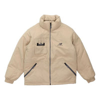 New Balance Logo Print Puffer Jacket Asia Sizing 'Pink' AMJ14308-BEI