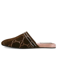 (WMNS) Gucci Double g Brown Slippers 512423-9JT70-2090