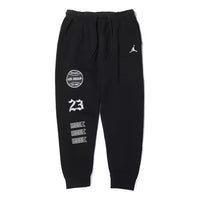 Air Jordan Printed Drawstring Knit Jogger Pants 'Black' FN4620-010