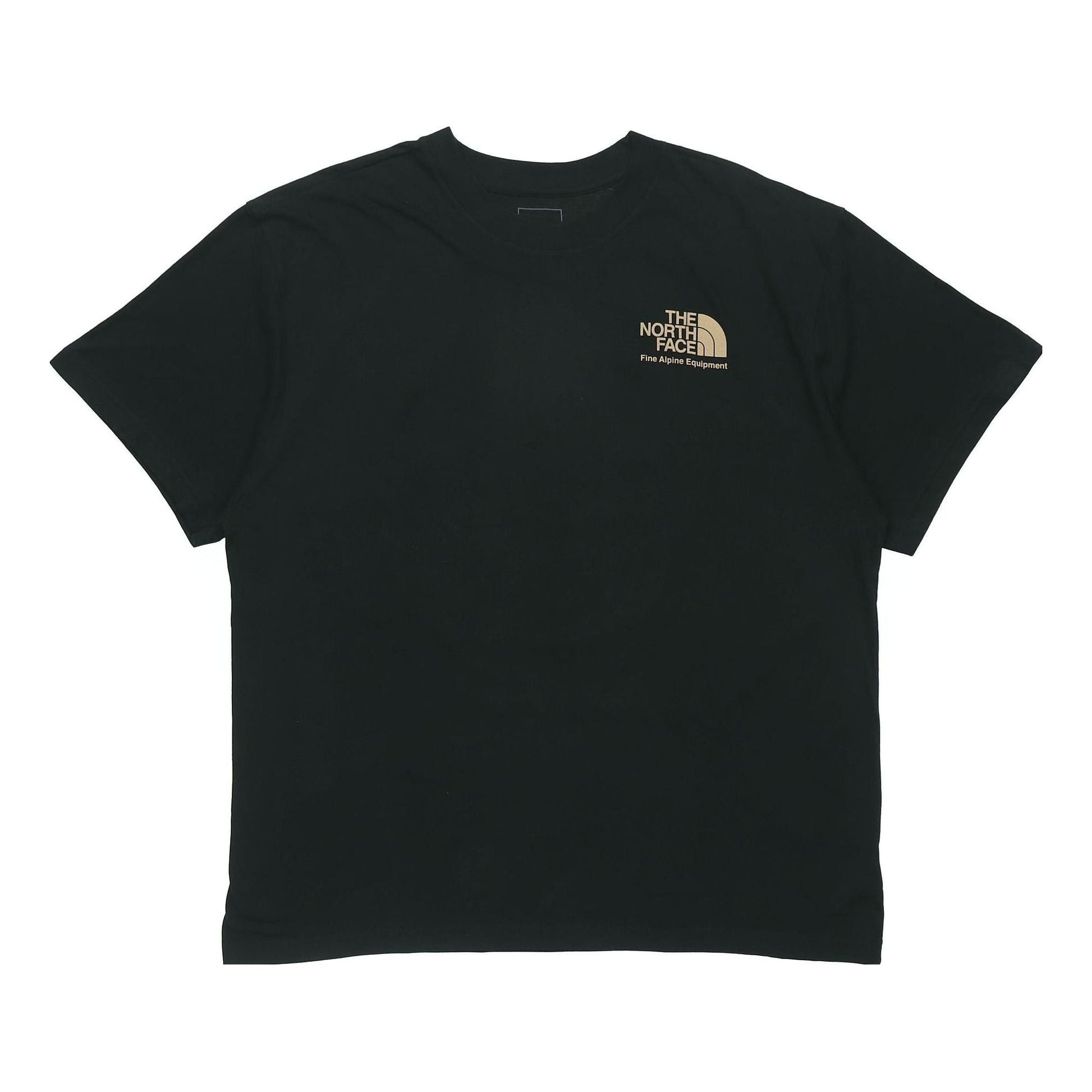 Men's THE NORTH FACE Back Character Printing Short Sleeve Black NF0A4AA6JK3