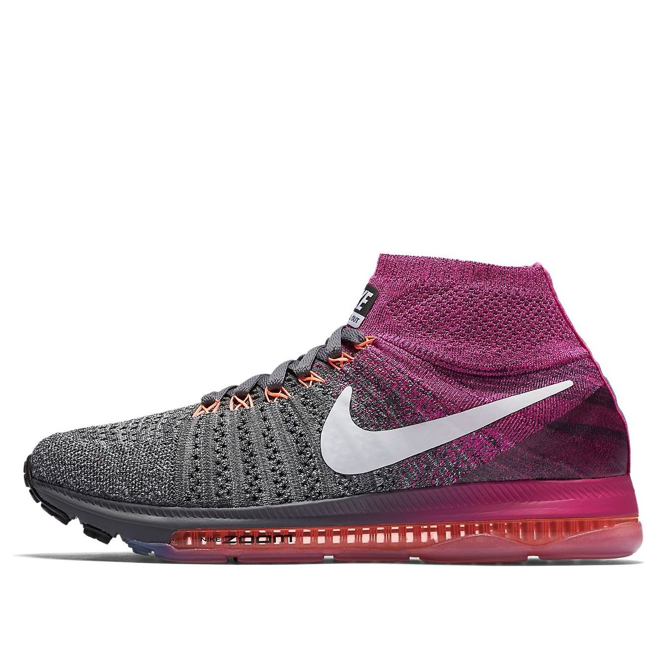 (WMNS) Nike Zoom All Out Flyknit 'Grey Pink' 845361-004