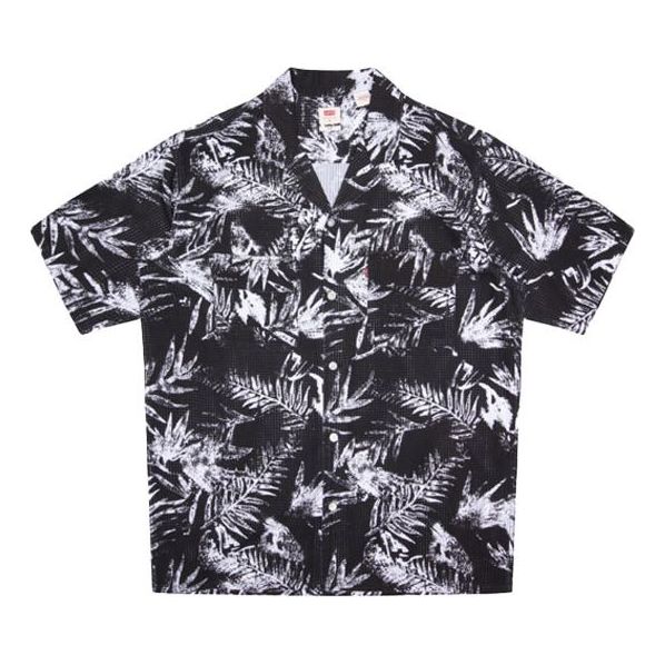 Men's Levis Loose Beach Short Sleeve Shirt Black 85492-0000