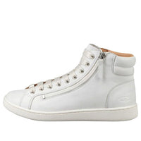 (WMNS) UGG Olive Leather Trainer 'White' 1019663-WHT