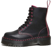 Dr. Martens Jadon II Neon Star Leather Platform Boots 'Black' 27617001