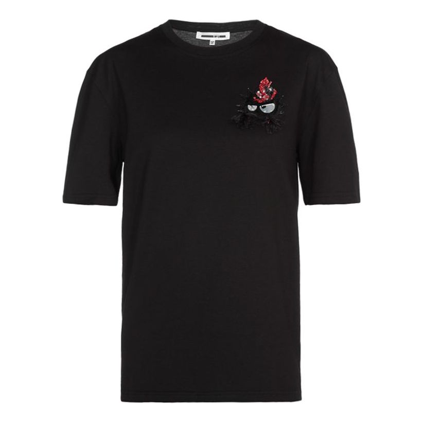 McQ Alexander McQueen Casual Round Neck Short Sleeve Black 494256-RMJ72-1000