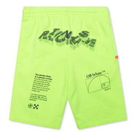 Off-White SS20 Mens Cotton 3D Pencil Bermuda Fluorescence OMCI006R20E300106210