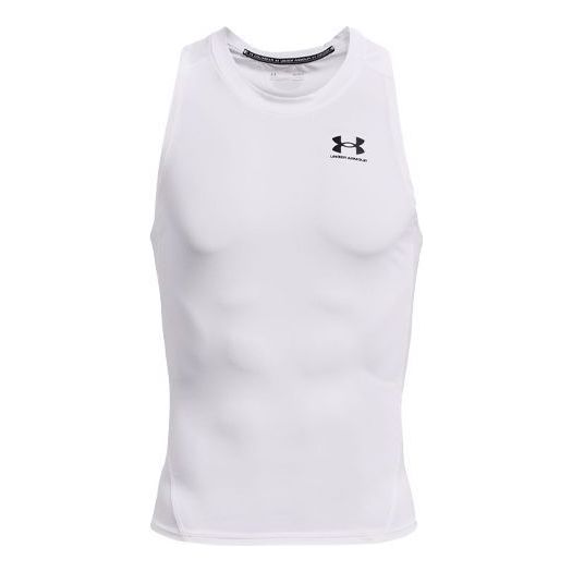 Under Armour HeatGear Compression Tank 'White' 1368352-100