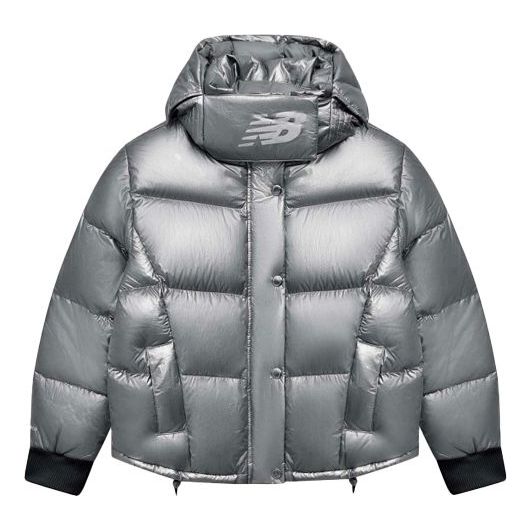 (WMNS) New Balance Bright Warm Down Jacket Asia Sizing 'Silver' AWJ04312-MSV