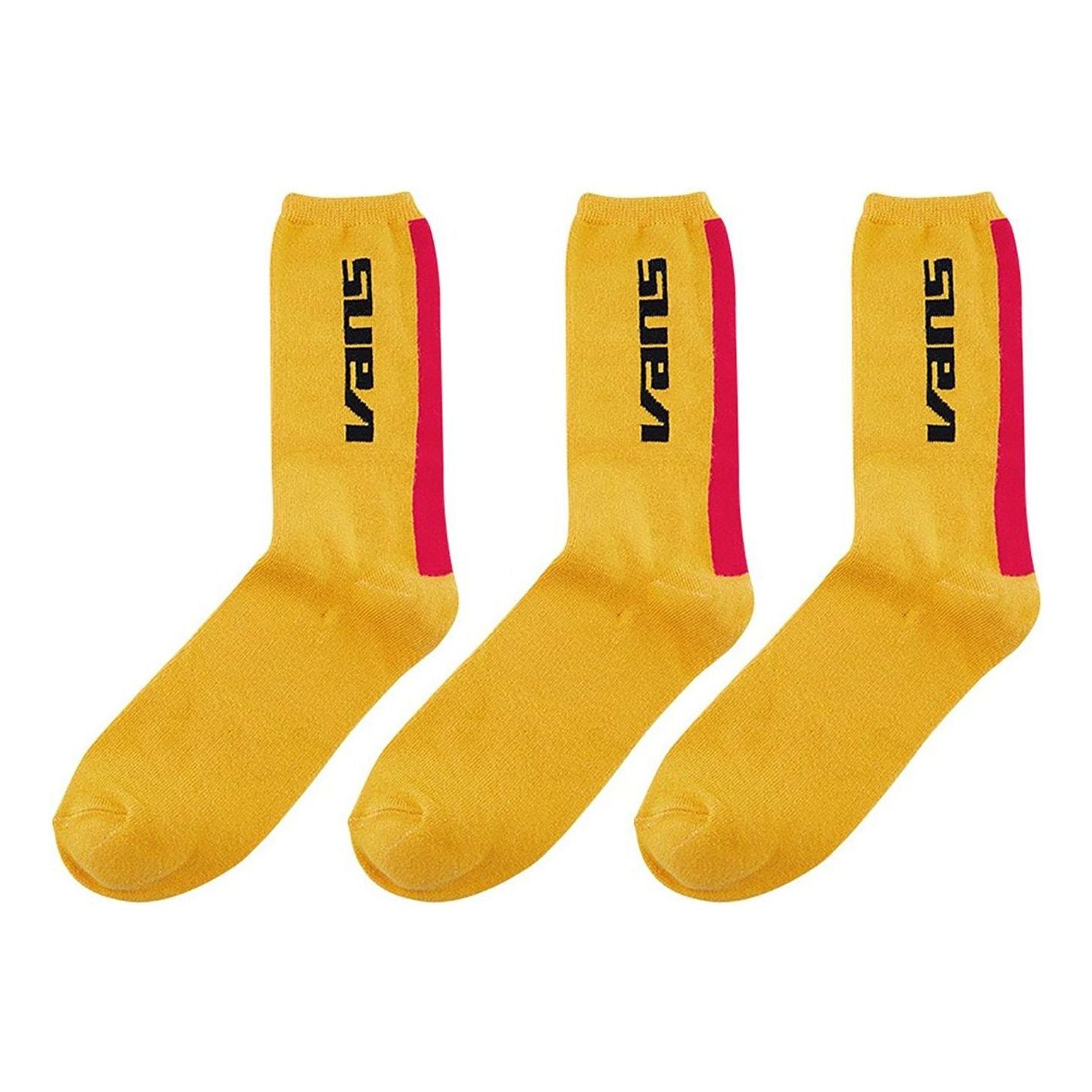 Vans Mid-calf Socks 3 Pack 'Yellow Red Black' VN0A4MLR50X