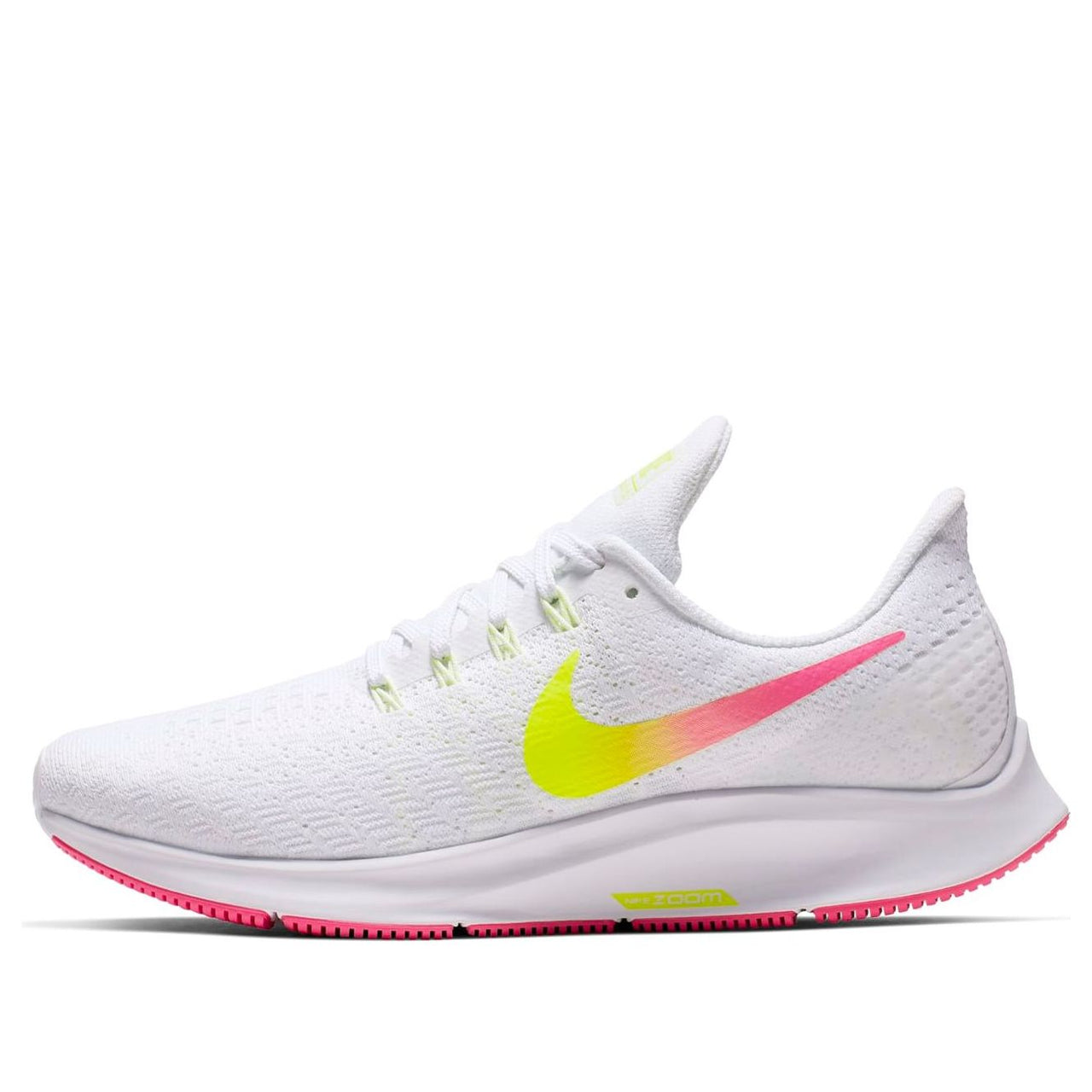 (WMNS) Nike Air Zoom Pegasus 35 'White Neon Pink Yellow' CI7694-100