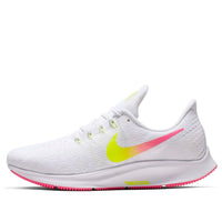 (WMNS) Nike Air Zoom Pegasus 35 'White Neon Pink Yellow' CI7694-100