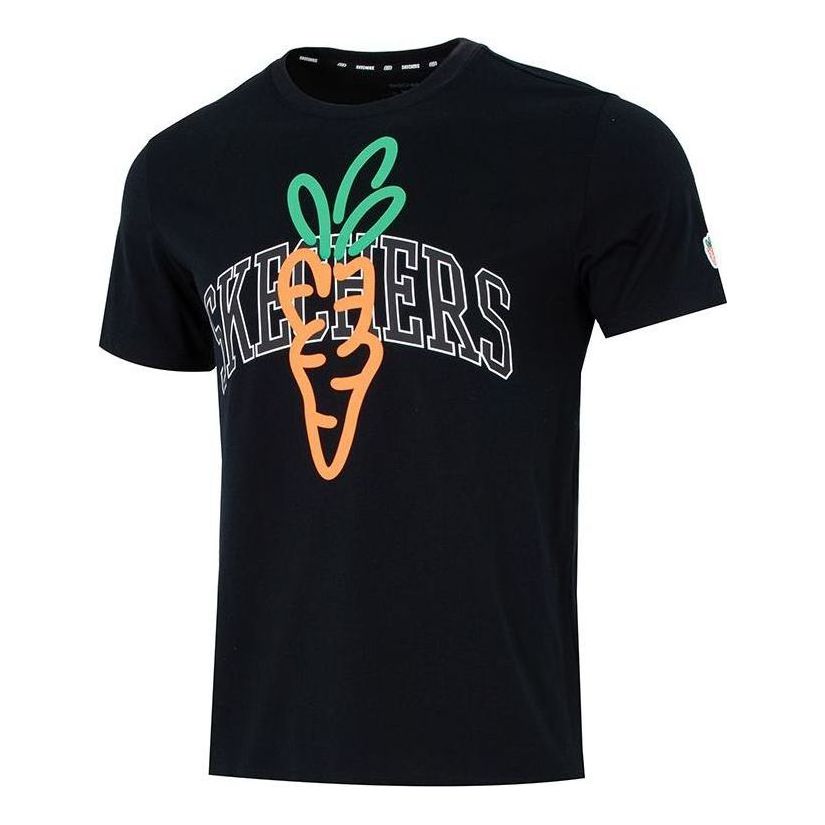 Skechers x Carrots Graphic T-Shirt 'Black Orange Grey' L222U062-0018