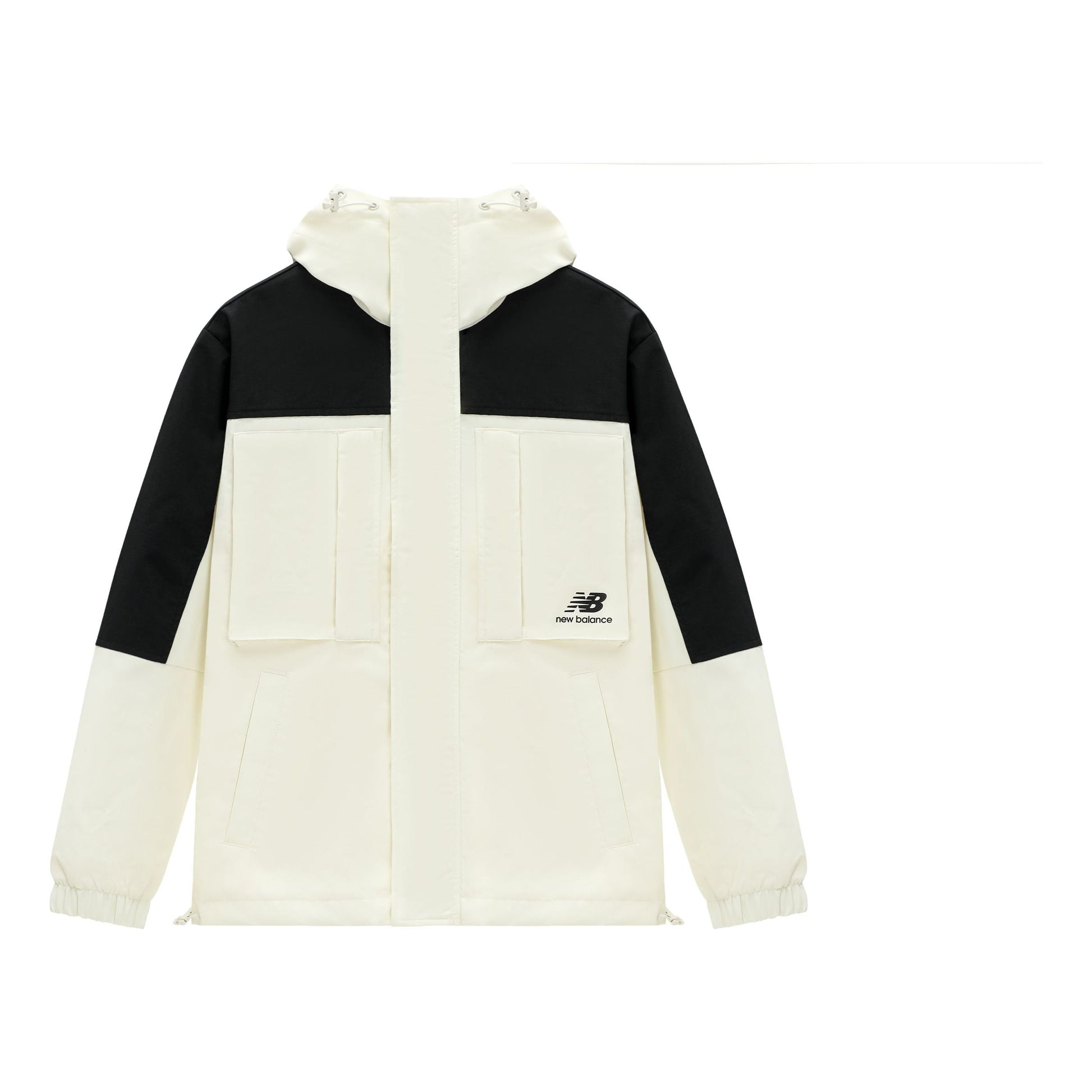 New Balance Windproof Sport Jacket Asia Sizing 'White Black' AMJ31304-CIC