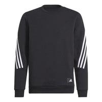 (GS) adidas Future Icons 3-Stripes Crew Sweatshirt 'Black White' GU4321