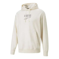 PUMA Downtown Logo Hoodie 'White' 537754-99