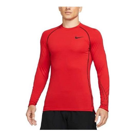 Nike Pro Dri-FIT Slim Fit Long-Sleeve Top 'Red' DD1980-657