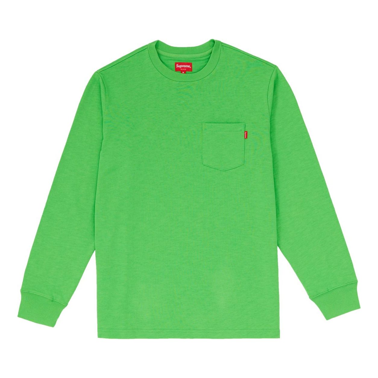 Supreme FW18 L/S Pocket Tee Lime Long Sleeves Unisex Green SUP-FW18-817
