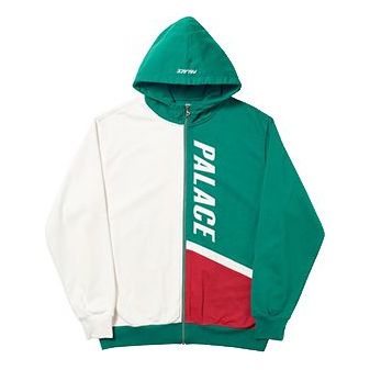 PALACE Flaggo Zip Hood White/green/red P19SS011