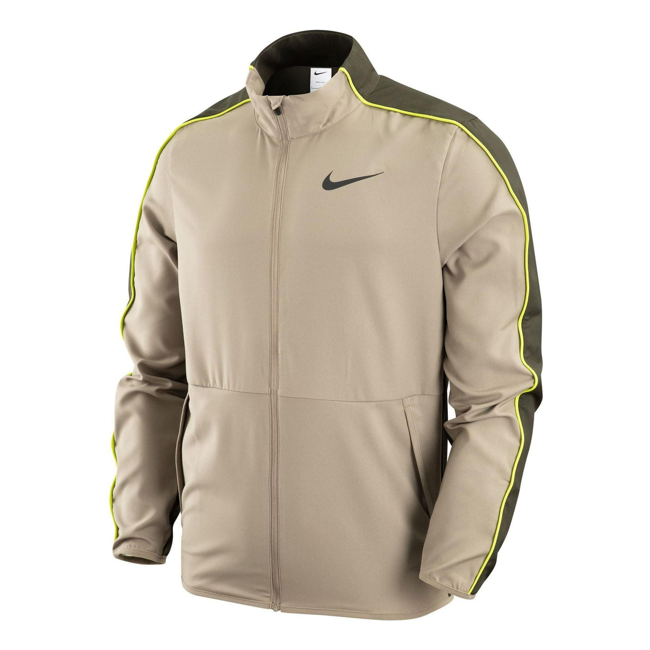Nike Dri-Fit Colorblock Quick Dry Woven Training Sports Jacket Olive Green DM6620-351
