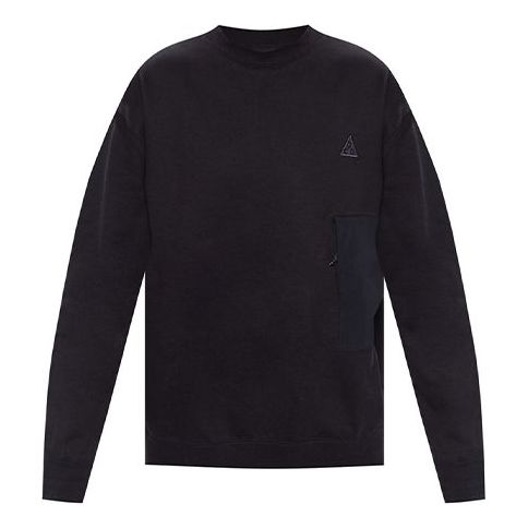 Nike ACG Round Neck Solid Color logo Pullover Black CV0681-010