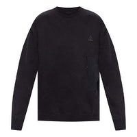Nike ACG Round Neck Solid Color logo Pullover Black CV0681-010