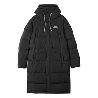 Skechers Letter Printed Long Down Jacket 'Black' L423M161-0018