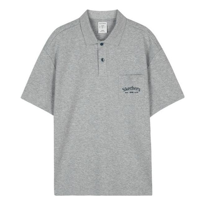 Skechers Short Sleeve Polo Shirt 'Grey' L223M048-004F
